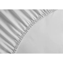 LOVELY HOME Drap Housse 100% Coton 180x200cm - Bonnet 35cm - Blanc