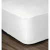 LOVELY HOME Drap Housse 100% coton 160x200x30 cm blanc