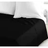 LOVELY HOME Drap Plat 100% coton 180x290 cm noir