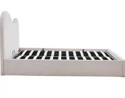 Lucas - lit coffre - 160x200 cm - en velours texturé - Best Mobilier