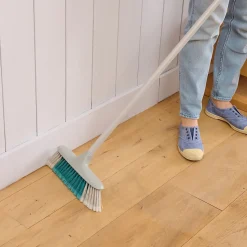 Manche à balais en métal GoodHome gris clair L.117cm