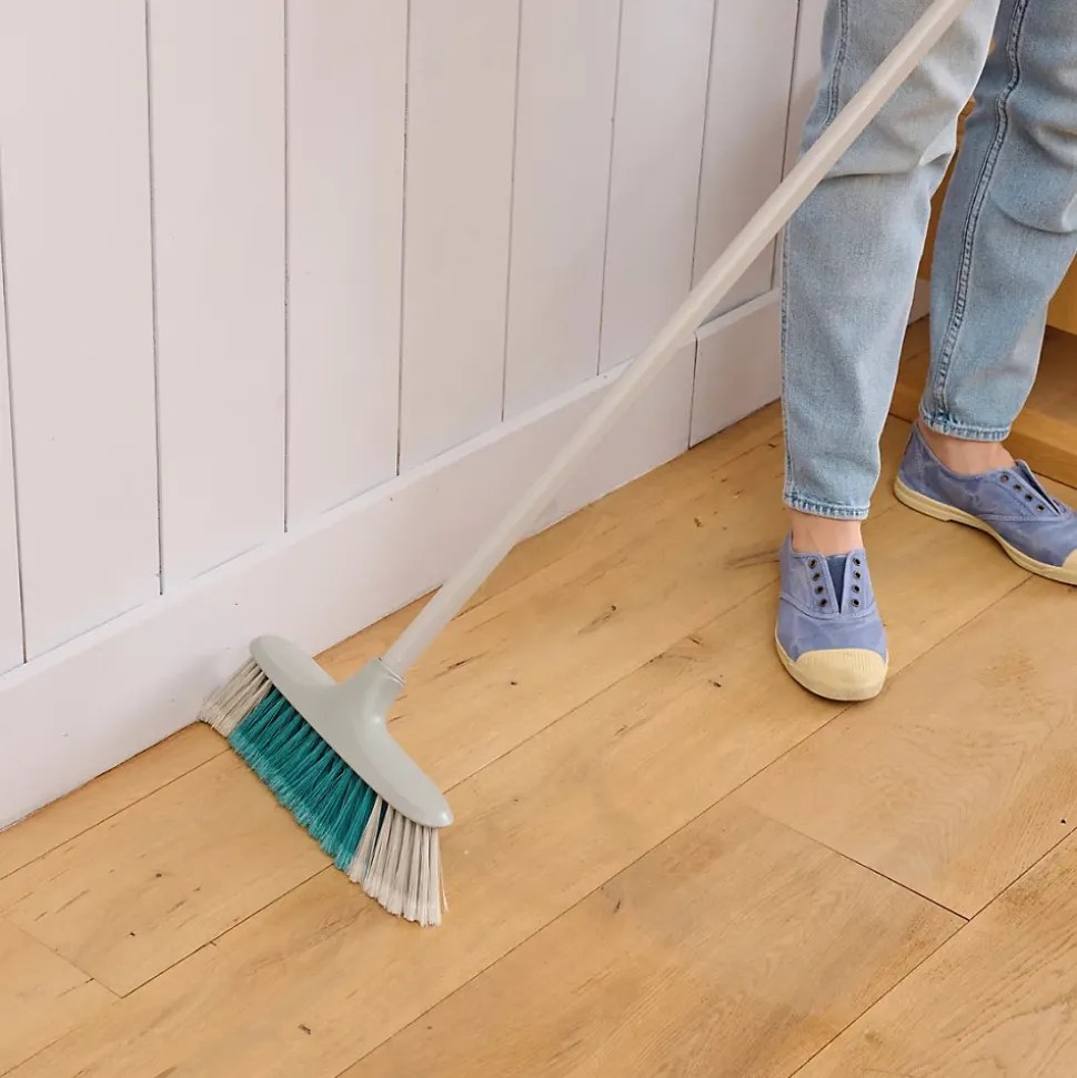 Manche à balais en métal GoodHome gris clair L.117cm