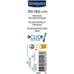 Manche télescopique clic-système 90-160cm Starwax