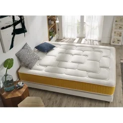 Matelas - Elite Gold - 120x200 cm - Mousse à Mémoire - Visco Gel - Anti-acarien - 25 cm d'épaisseur