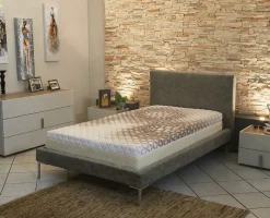 Matelas - Face ete + ame Mousse rembourrage 100 % polesther - âme 100 % polyuréthane poli lattex Haute resilience Face Hiver Memo