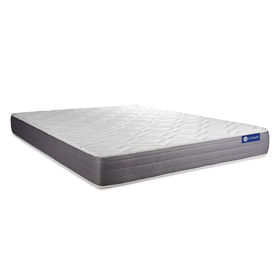 Matelas Ressorts ensachés et mémoire de forme - Confort : Mi-ferme