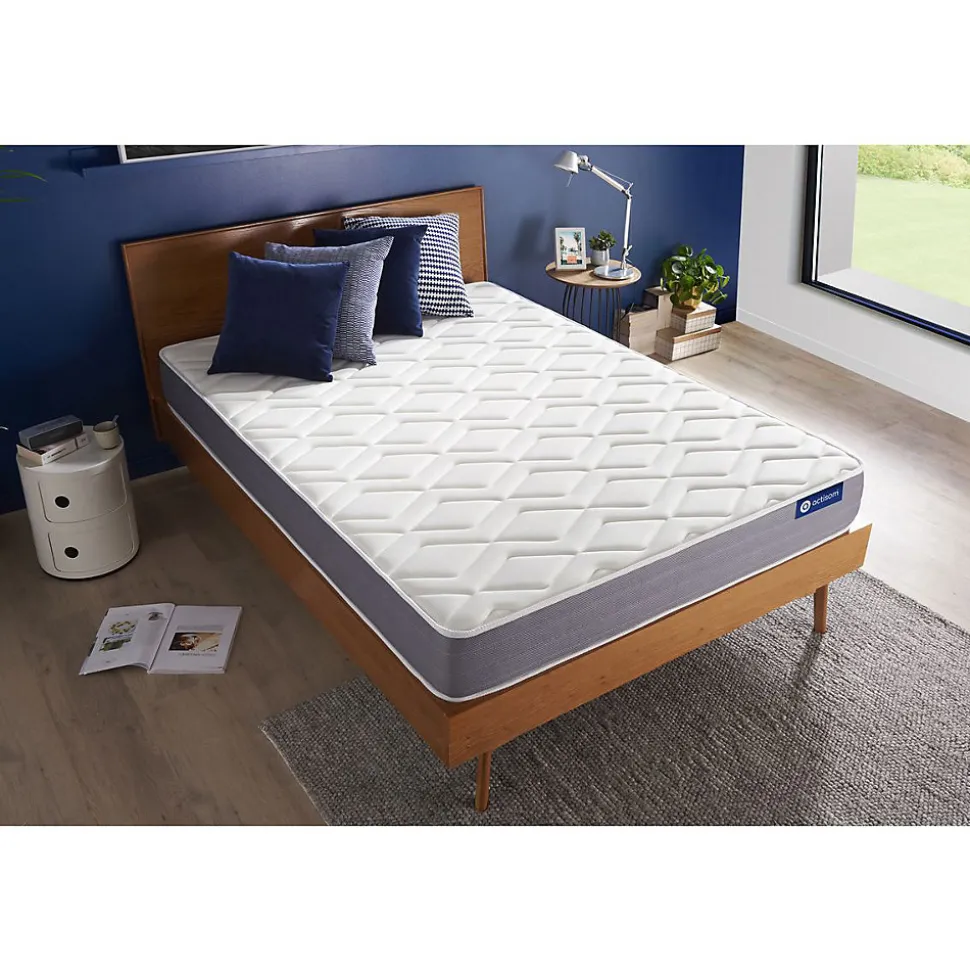 Matelas Ressorts ensachés et mémoire de forme - Confort : Mi-ferme