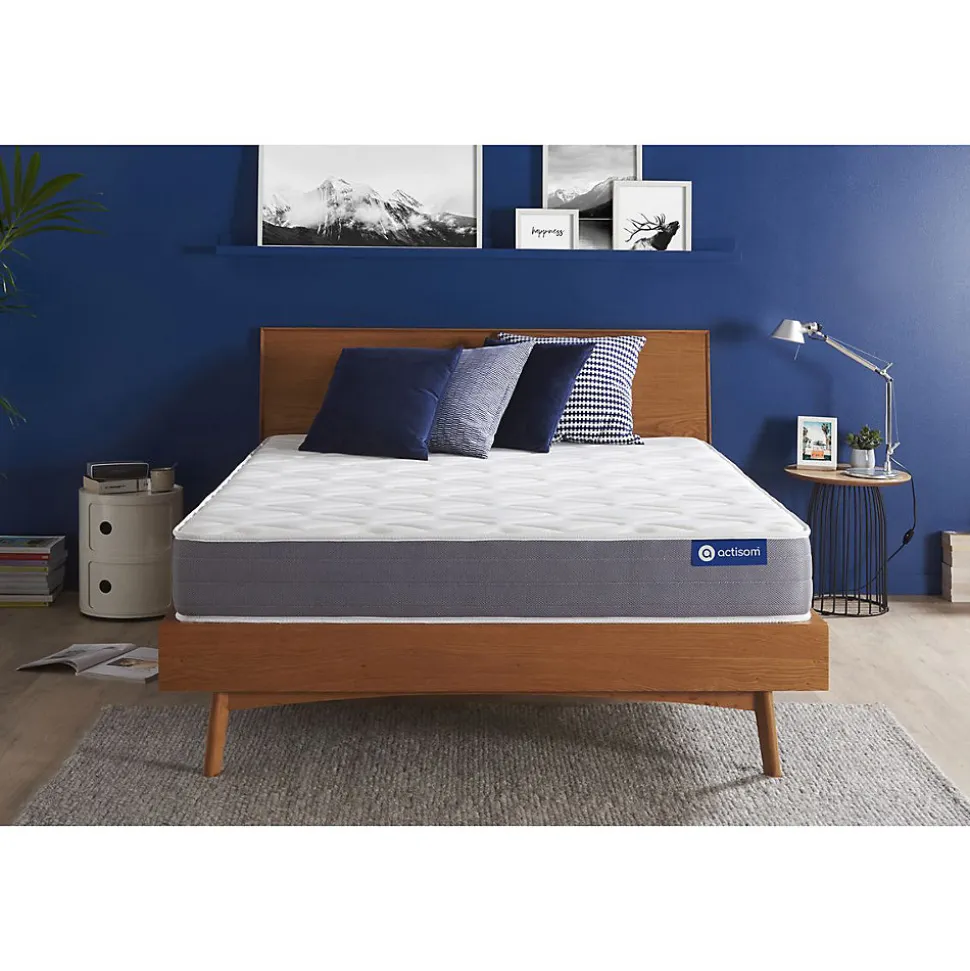 Matelas Ressorts ensachés et mémoire de forme - Confort : Mi-ferme