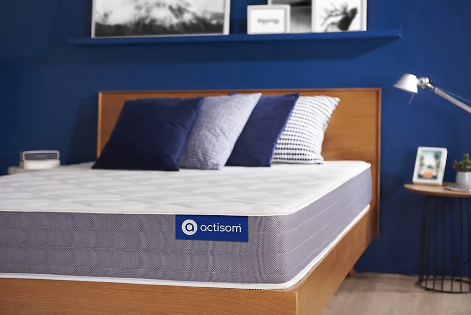 Matelas Ressorts ensachés et mémoire de forme - Confort : Mi-ferme