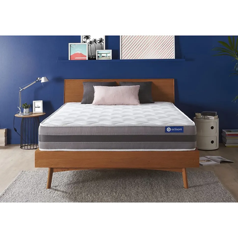 Matelas Ressorts ensachés et mémoire de forme - Confort : Mi-ferme