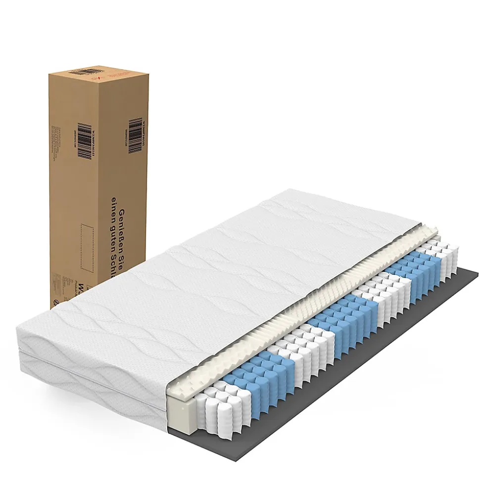 Matelas à ressorts ensachés Ortho Medic 160x200cm, H3, certifié Oeko-Tex, ergonomique 7 zones, hauteur 20cm, fabriqué en CHINE