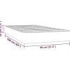 Matelas à ressorts ensachés pour enfants fermeté moyenne 80x160 cm similicuir vidaXL