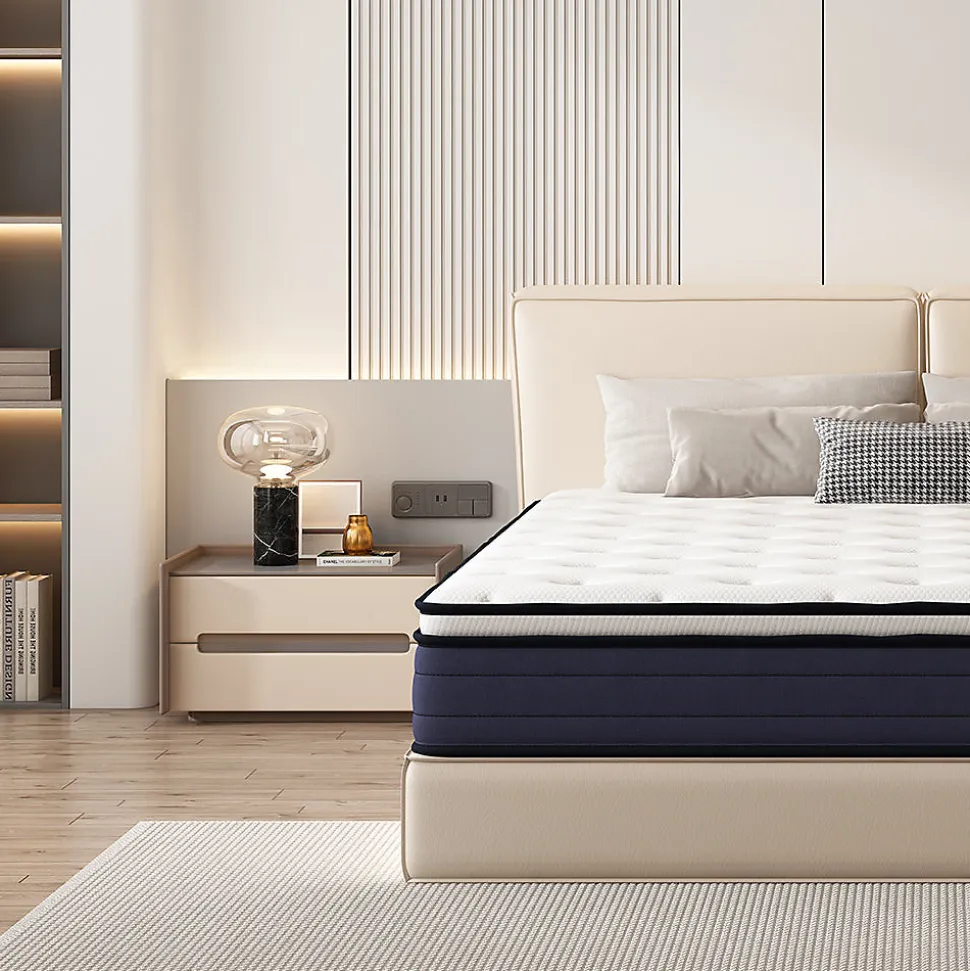 Matelas à Ressorts ensachés 140x190cm, 25 cm d'épaisseur