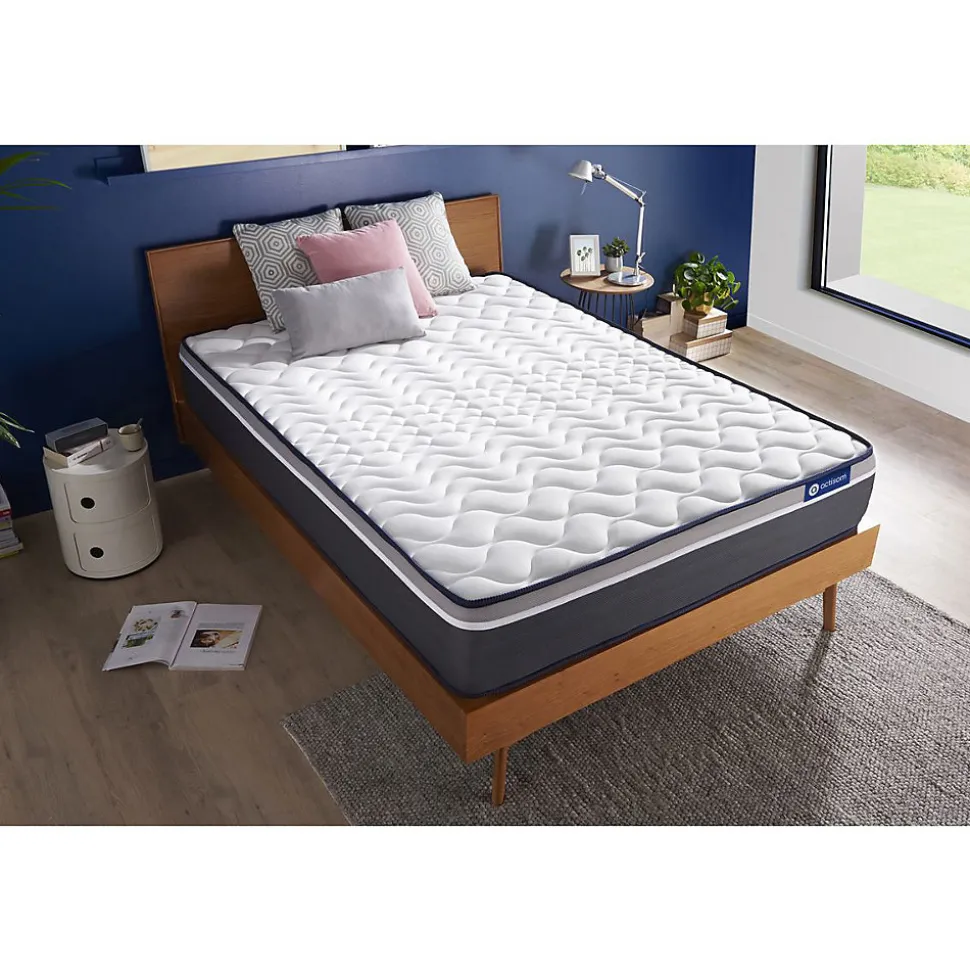 Matelas Ressorts ensachés et mémoire de forme - Confort : Très ferme