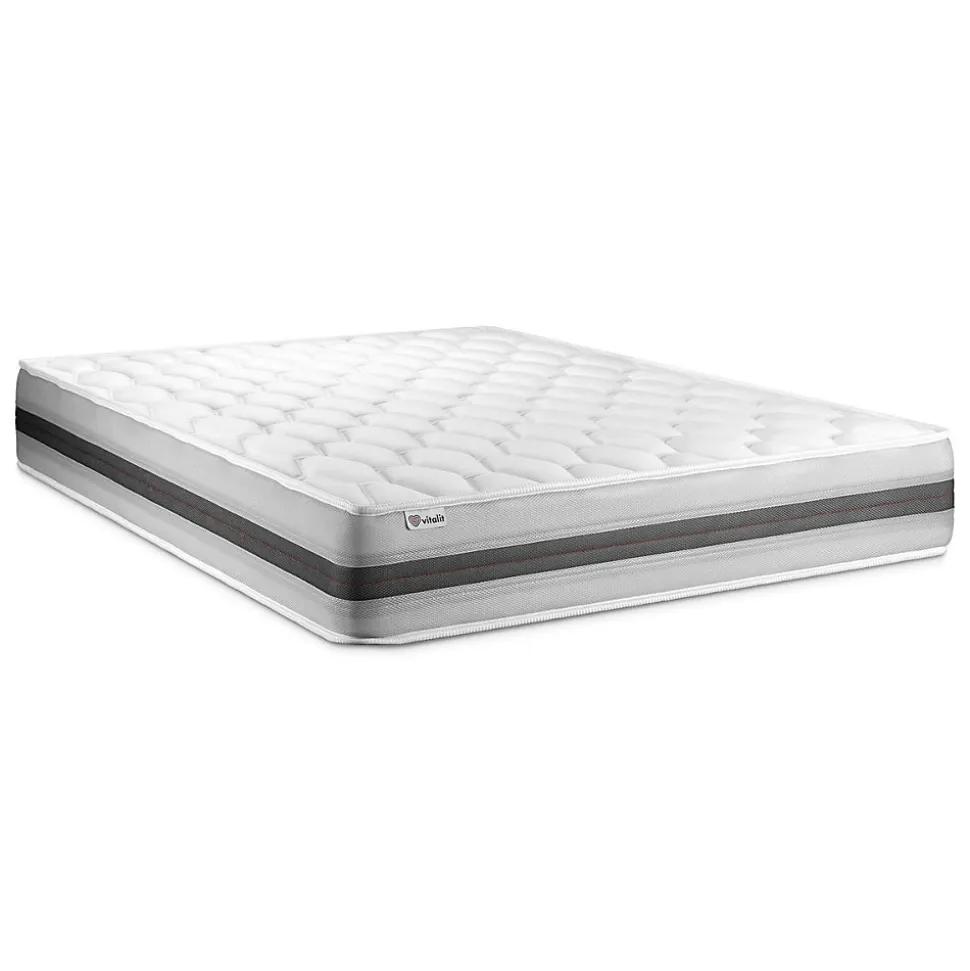 Matelas Ressorts ensachés et mémoire de forme - Confort : Equilibré