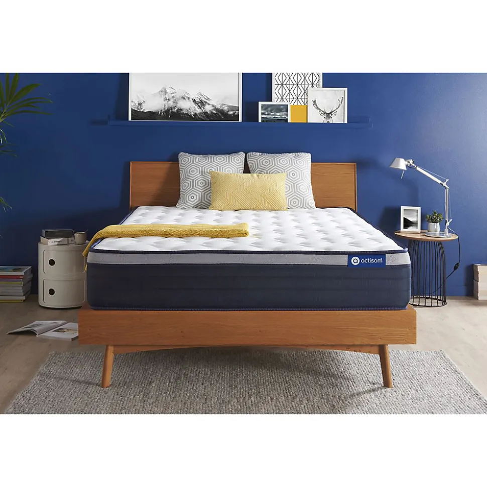 Matelas Ressorts ensachés et mémoire de forme - Confort : Ferme