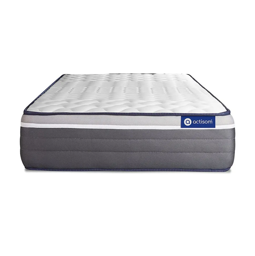 Matelas Ressorts ensachés et mémoire de forme - Confort : Très ferme