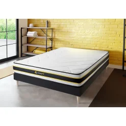 Matelas Ressorts ensachés et mémoire de forme - Confort : Ferme