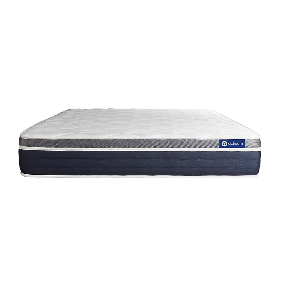 Matelas Ressorts ensachés et mémoire de forme - Confort : Mi-ferme