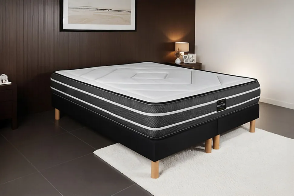 Matelas Ressorts ensachés et mémoire de forme - Confort : Ferme
