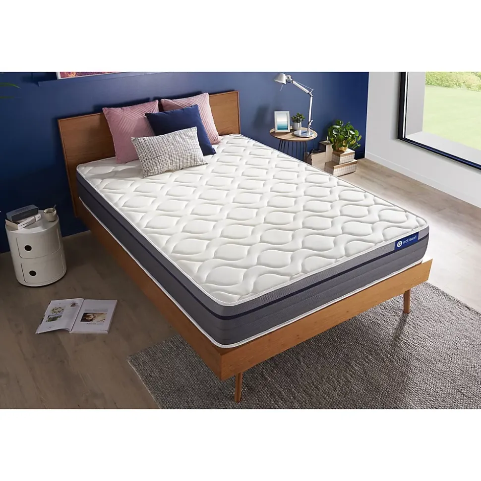 Matelas Ressorts ensachés et mémoire de forme - Confort : Equilibré