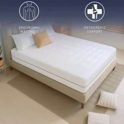 Matelas 140 X 200 Hauteur 14 cm Orthopédique Hypoallergénique Fabriqué en Italie