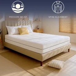 Matelas 90 X 200 Hauteur 18 cm Orthopédique Hypoallergénique Fabriqué en Italie