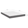 Matelas 140 x 190 cm à mémoire de forme STELLA épaisseur 16 cm