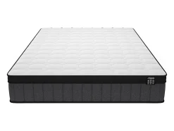 Matelas 160 x 200 cm hybride ressorts ensachés 7 zones et gel à mémoire de forme ép.25cm - TOLCA de YSMÉE
