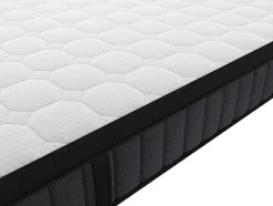 Matelas 160 x 200 cm hybride ressorts ensachés 7 zones et gel à mémoire de forme ép.25cm - TOLCA de YSMÉE