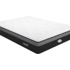 Matelas 160 x 200 cm hybride ressorts ensachés 7 zones et mémoire de forme ép.25cm - AMARANTE de NATUREA
