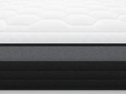 Matelas 160 x 200 cm hybride ressorts ensachés 7 zones et mémoire de forme ép.25cm - AMARANTE de NATUREA