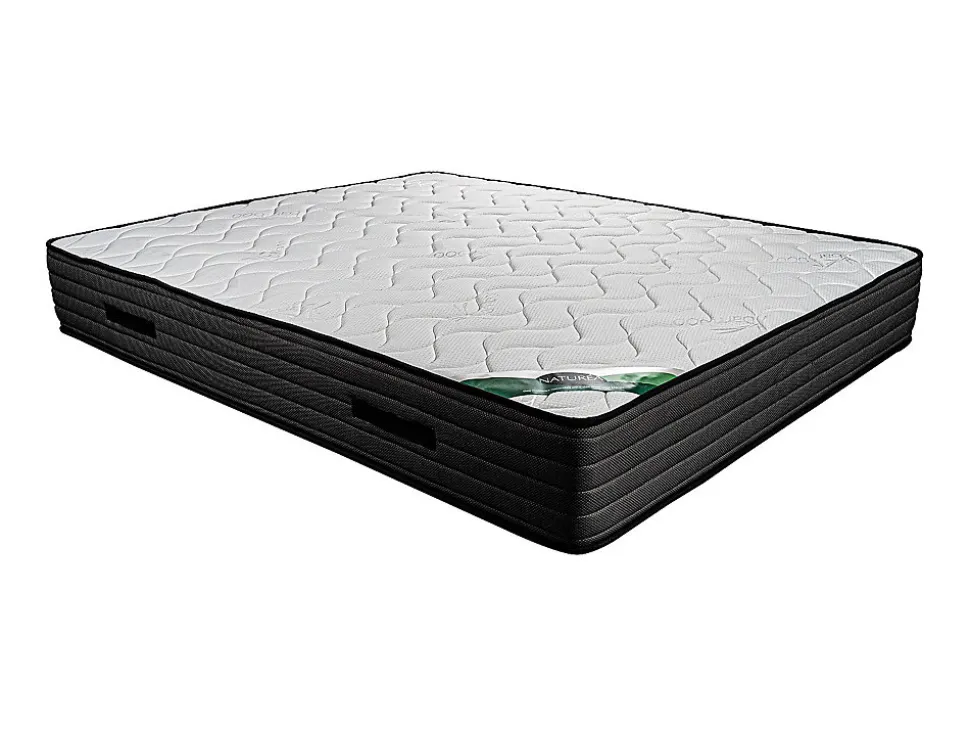 Matelas 160 x 200 cm mousse et coutil bambou ép.25cm - BERENDI de NATUREA