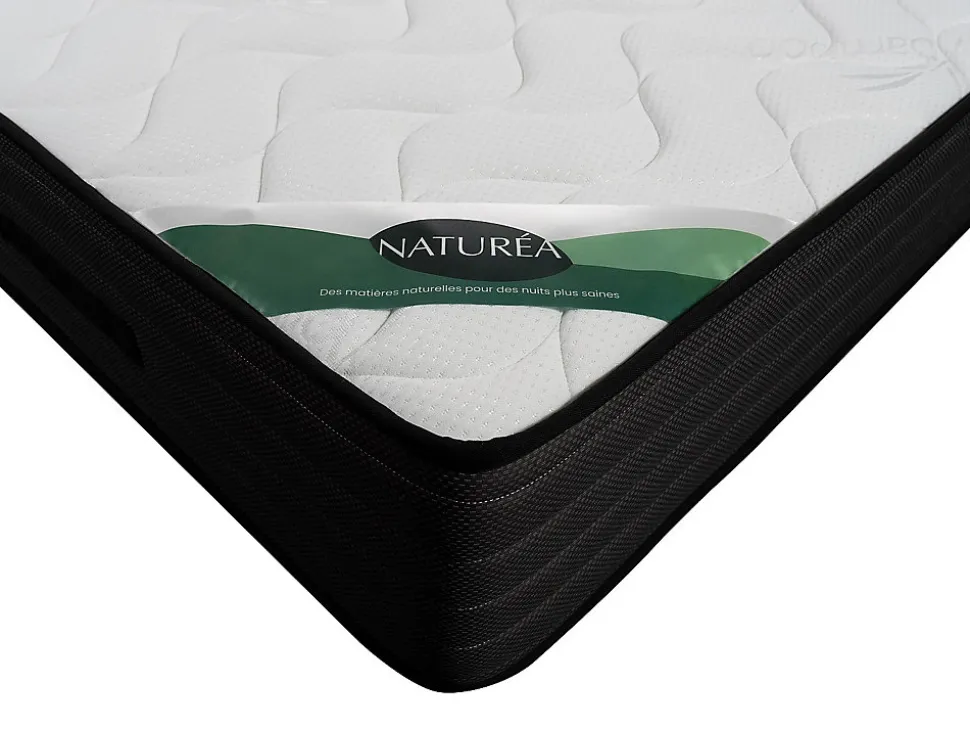 Matelas 160 x 200 cm mousse et coutil bambou ép.25cm - BERENDI de NATUREA