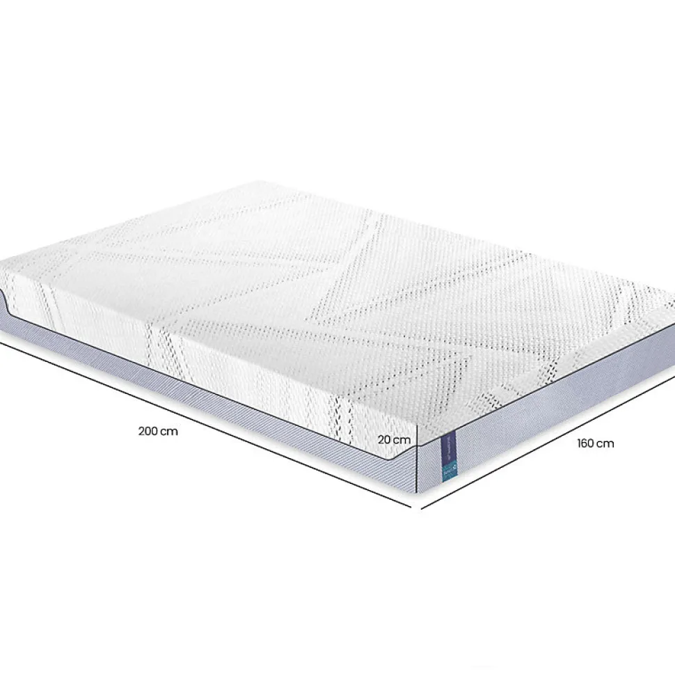 Matelas 160 x 200 cm mousse mémoire de forme et gel Air Feel™ - MIRAGE