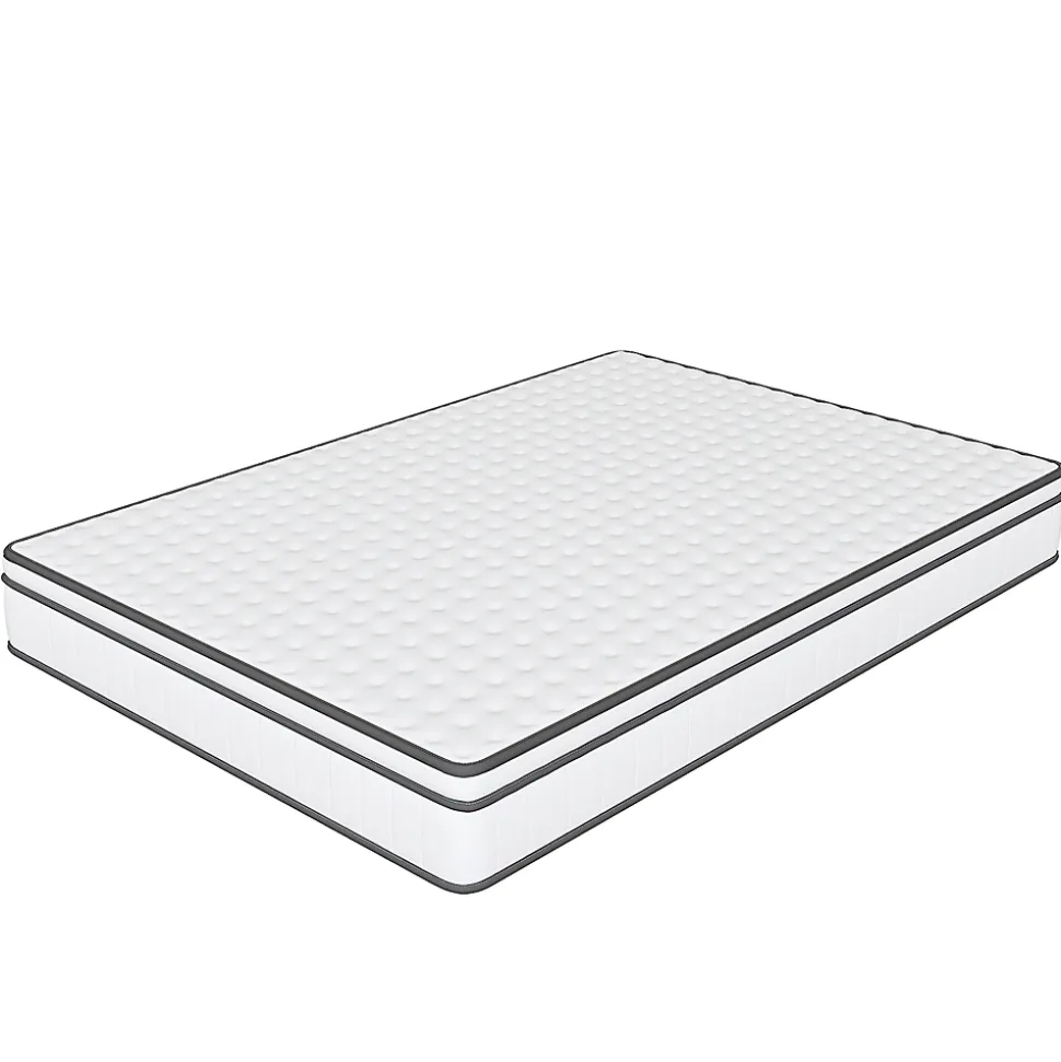 Matelas 140 x 190 cm ressorts ensachés et surmatelas intégré ép.25cm