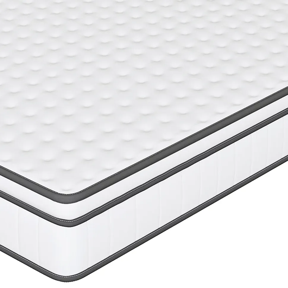 Matelas 140 x 190 cm ressorts ensachés et surmatelas intégré ép.25cm