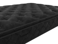 Matelas 140 x 190 cm ressorts ensachés surmatelas intégré ép.28cm - BLACK DREAM de YSMÉE