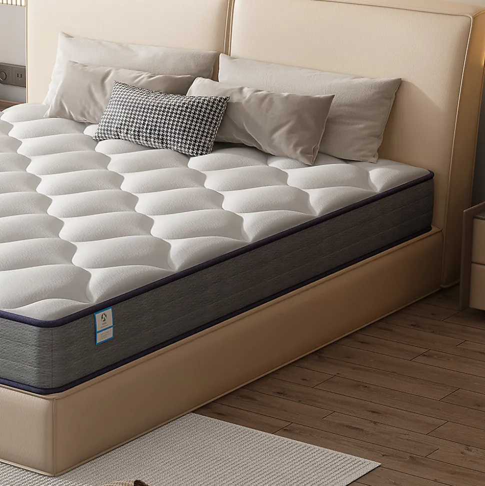 Matelas a Memoire 90x190cm de Forme en Mousse et Ressorts, Épaisseur20 cm