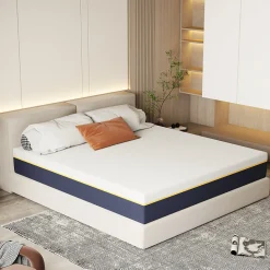 Matelas adulte double en mousse, 140x200 cm, 21 cm d'épaisseur