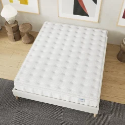 Matelas Celestia - Épaisseur 30 cm - Ressorts ensachés & Mousse Charbon Actif - Indépendance de couchage - (160 x 200 cm)