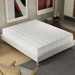 Matelas Celestia - Épaisseur 30 cm - Ressorts ensachés & Mousse Charbon Actif - Indépendance de couchage - (160 x 200 cm)