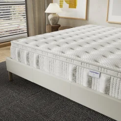 Matelas Celestia - Épaisseur 30 cm - Ressorts ensachés & Mousse Charbon Actif - Indépendance de couchage - (160 x 200 cm)