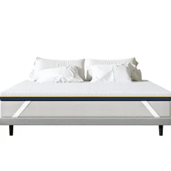 Matelas de 7,5 cm d'épaisseur, 160 x 200 cm, mousse à mémoire de forme, ergonomique, lavable