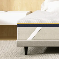 Matelas de 7,5 cm d'épaisseur, 160 x 200 cm, mousse à mémoire de forme, ergonomique, lavable