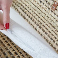 Matelas de Couffin Bamboo - 72x32x4 cm - Landau - Nacelle - Berceau - Viscose au toucher Ultra Doux - Forme Ovale - Déhoussable