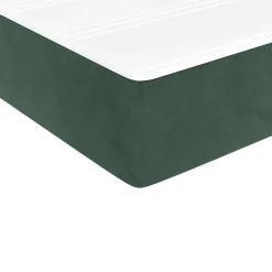 Matelas de lit à ressorts ensachés fermeté moyenne 80x220x20 cm velours vidaXL