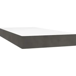 Matelas de lit à ressorts ensachés fermeté moyenne 100x210x20 cm velours vidaXL