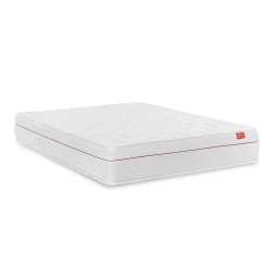 Matelas Deluxe Orthopédique 190 x 140 cm, 27 cm. Ressorts ensachés et viscoélastique, réversible, soutien medium, tissu respirant.