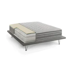 Matelas double Dgiudic, orthopédique en mousse à mémoire de forme et microressorts ensachés,, 120x190h37 cm